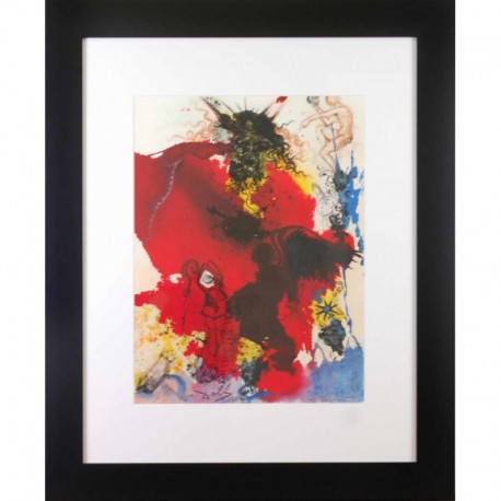 DALI Salvador composition rouge jaune