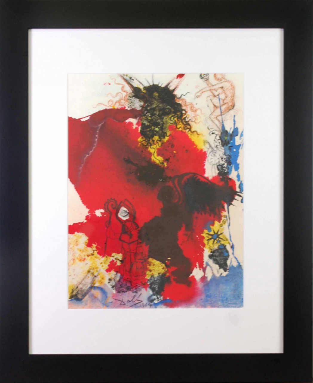 DALI Salvador composition rouge jaune