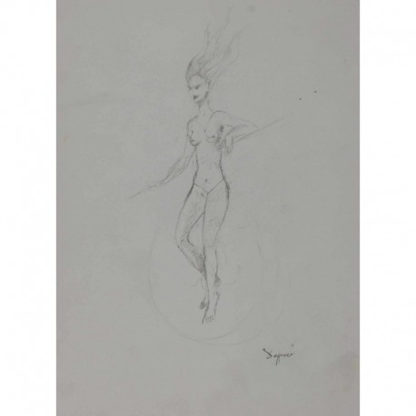 DAPRAI Jean femme nue dans les airs