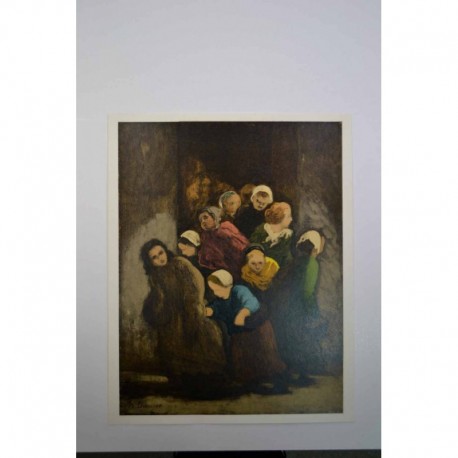 LA SORTIE - DAUMIER Honoré (1808 - 1879) - Lithographie