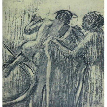 FEMME SORTANT DU BAIN , DEGAS Edgar ( d'aprés ) (1834-1917)