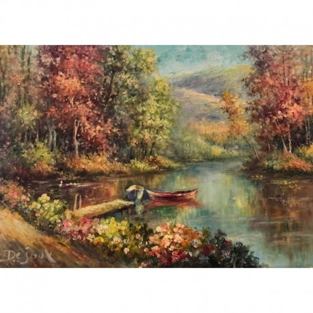 DEJOUX Daniel ponton dans la forêt