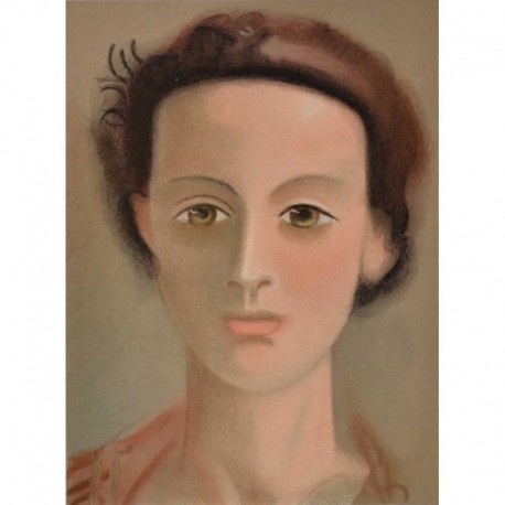 DERAIN André portrait d'une femme aux cheveux attachés