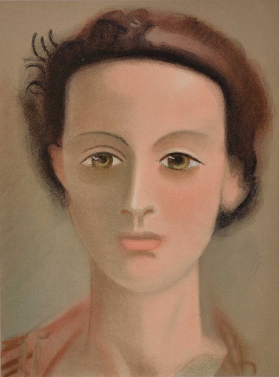 DERAIN André portrait d'une femme aux cheveux attachés