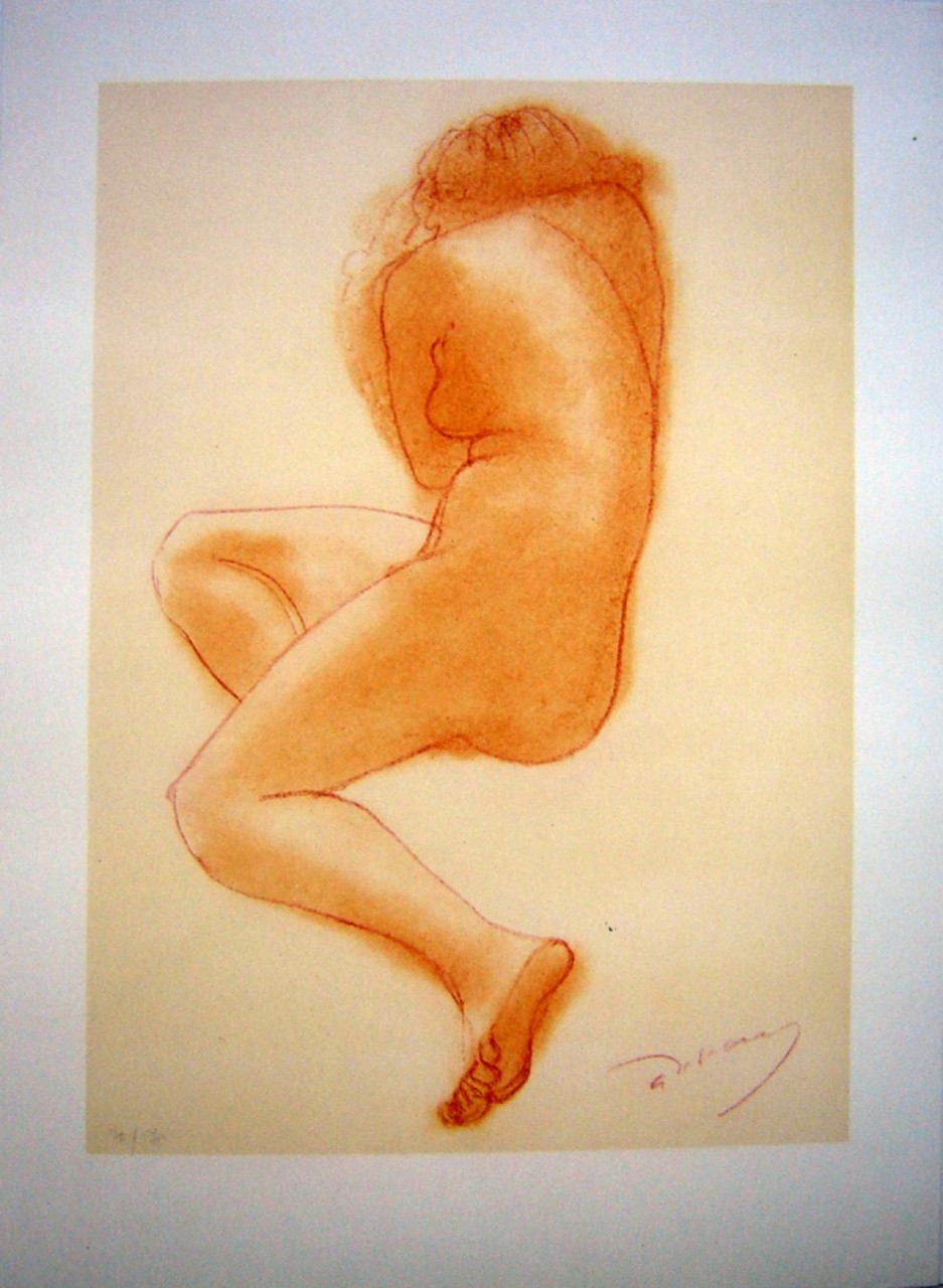 DERAIN André femme recroquevillée nue