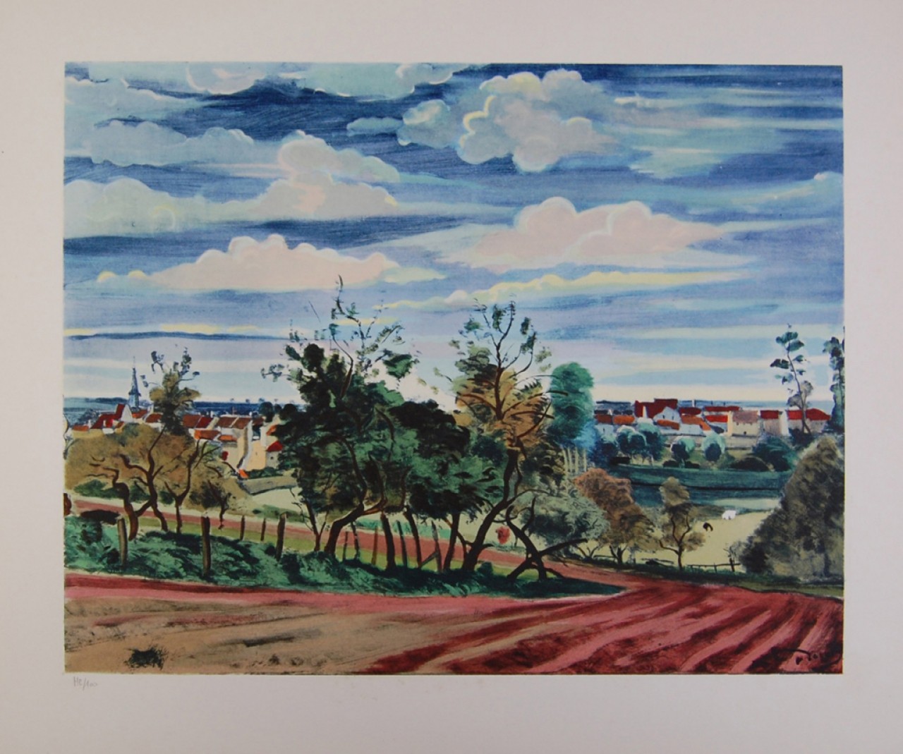 DERAIN André paysage de campagne