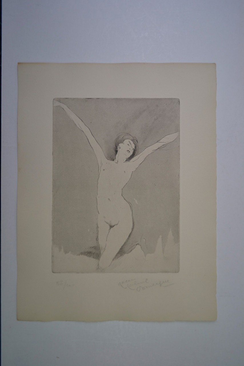 DOMERGUE Jean-Gabriel femme nue bras écartés