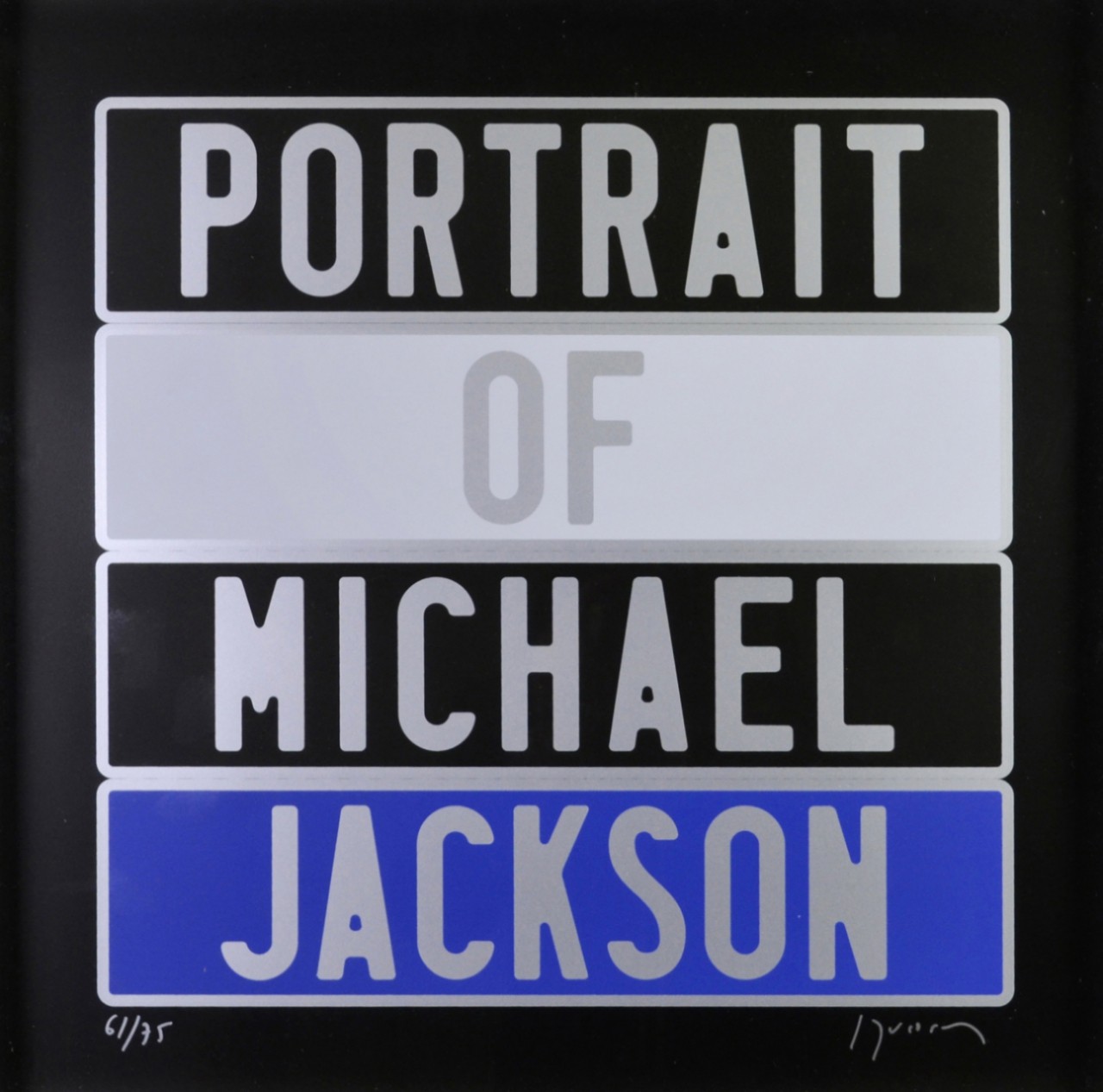 PORTRAIT DE MICHAEL JACKSON - DUCORROY Joël (1955- ) - Sérigraphie