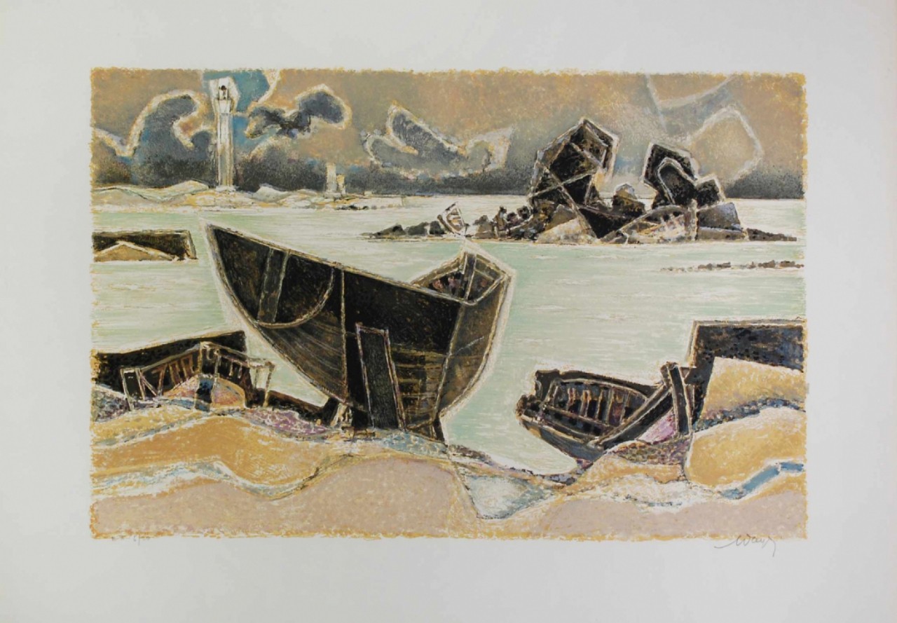 bateaux sur la plage