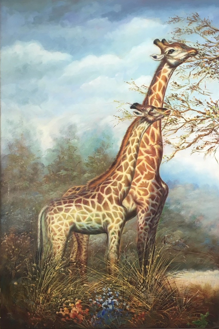 LA GIRAFE ET SON GIRAFON