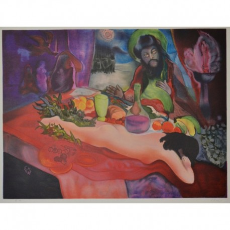 ELIE femme nue sur la table