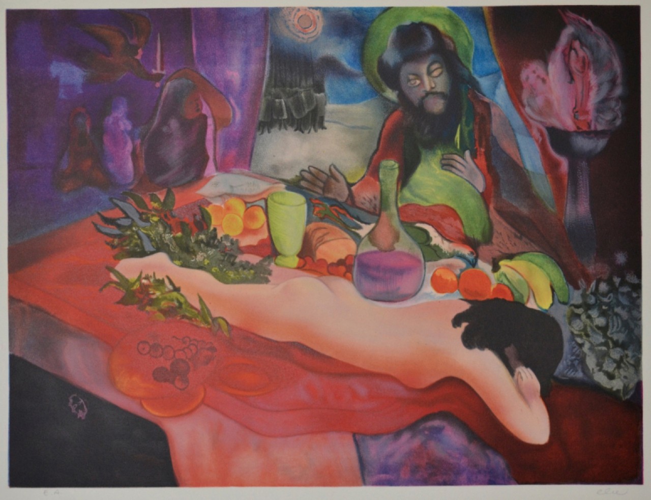 ELIE femme nue sur la table