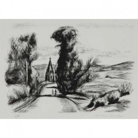 FRACHON FORCADE Pierre chemin vers l'église