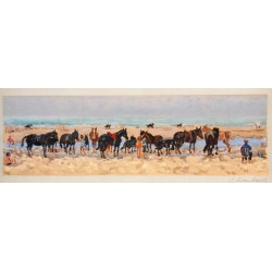 LES CHEVAUX A LA PLAGE