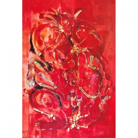 HORVAT Joze composition rouge