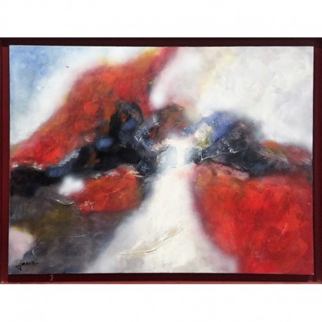 COMPOSITION - JOANA Marc (XX ème siècle) - Huile sur toile