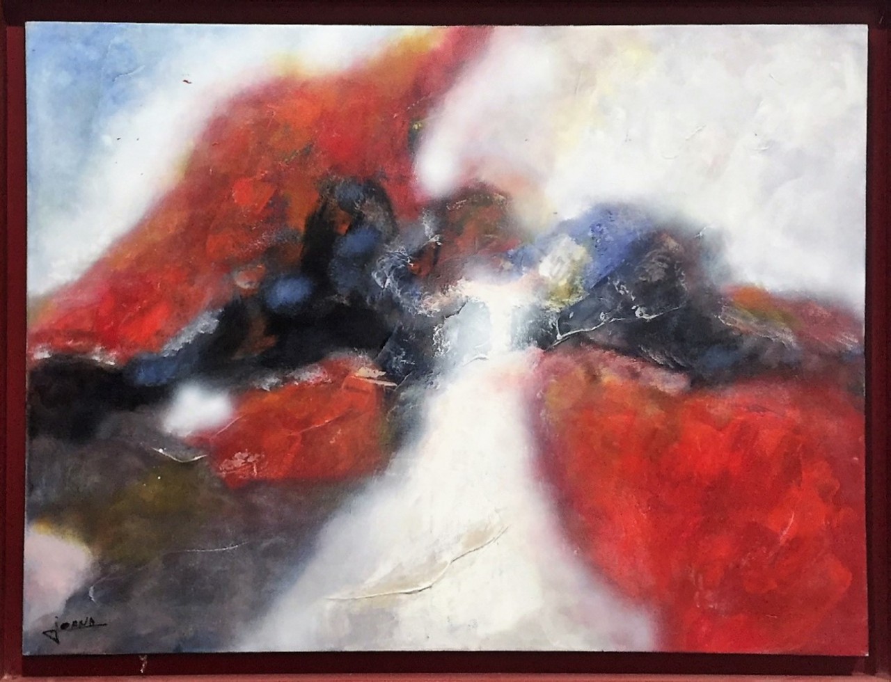 COMPOSITION - JOANA Marc (XX ème siècle) - Huile sur toile
