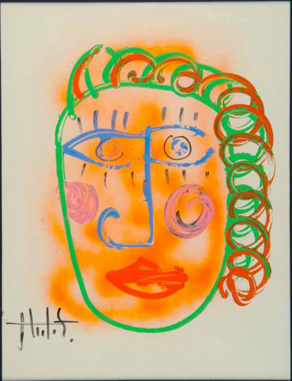 JUDIKAEL femme aux cheveux bouclés