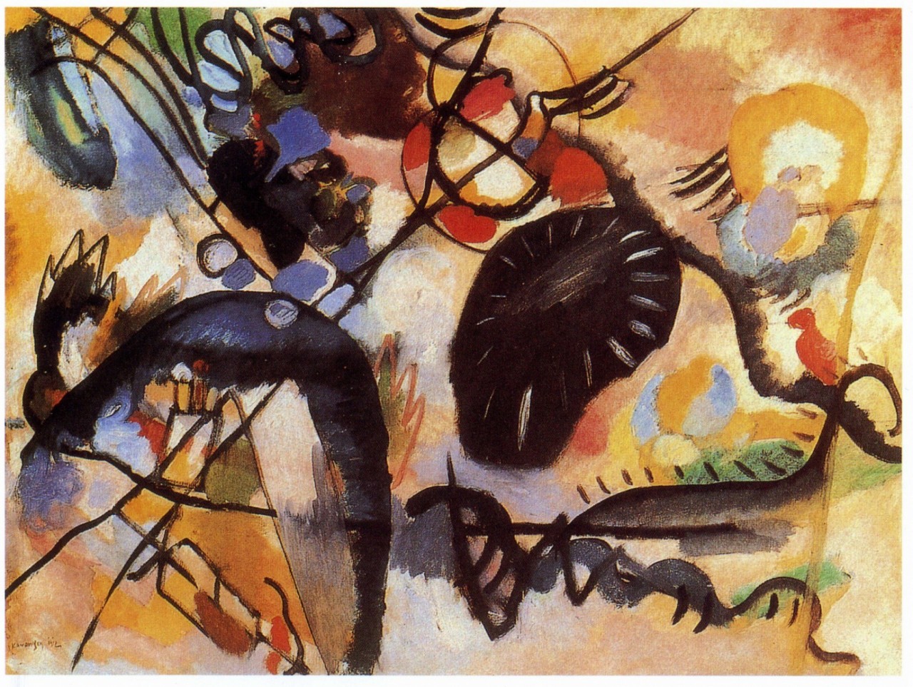 KANDINSKY Wassily composition colorées