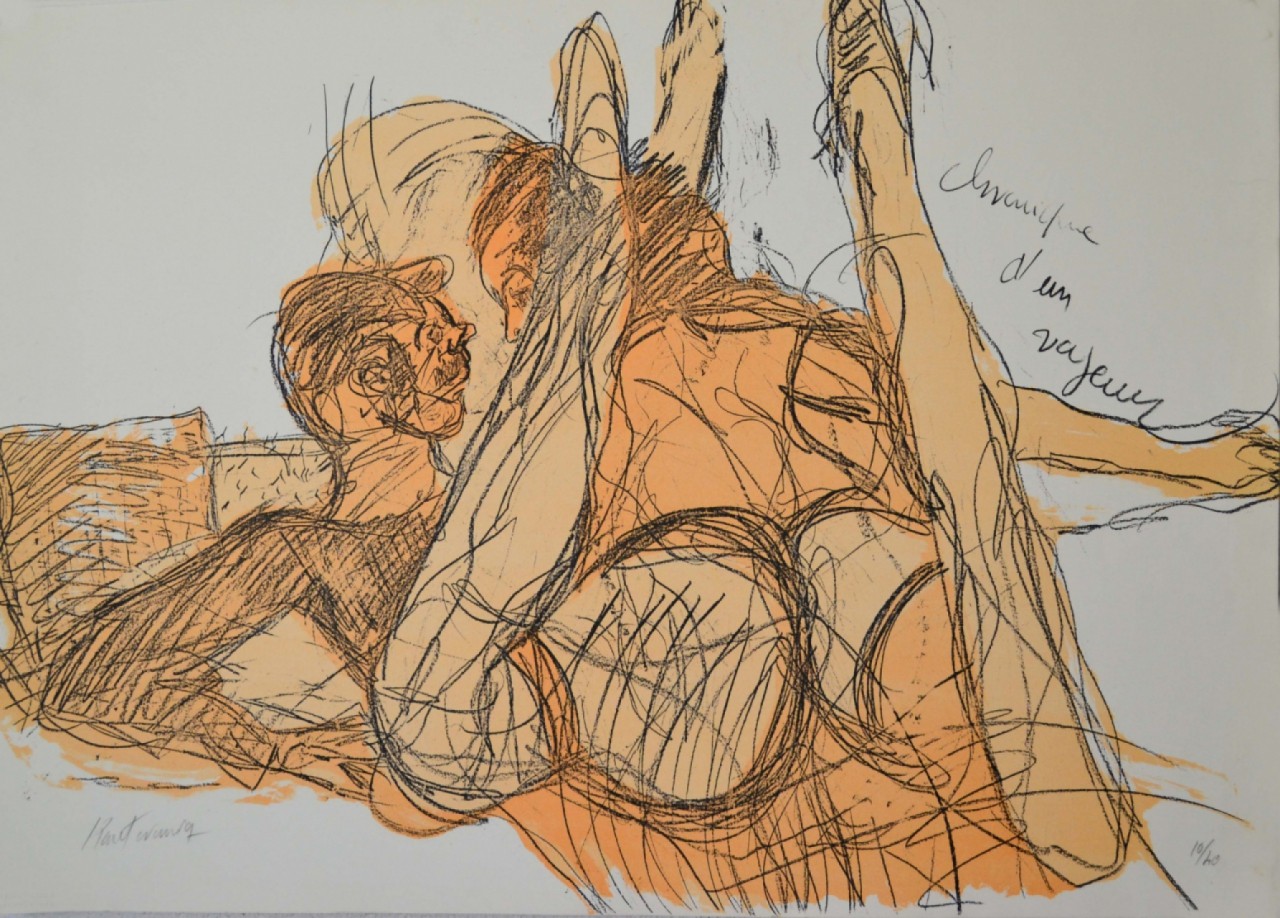 KANTOROWICZ Serge couple enlacé au lit