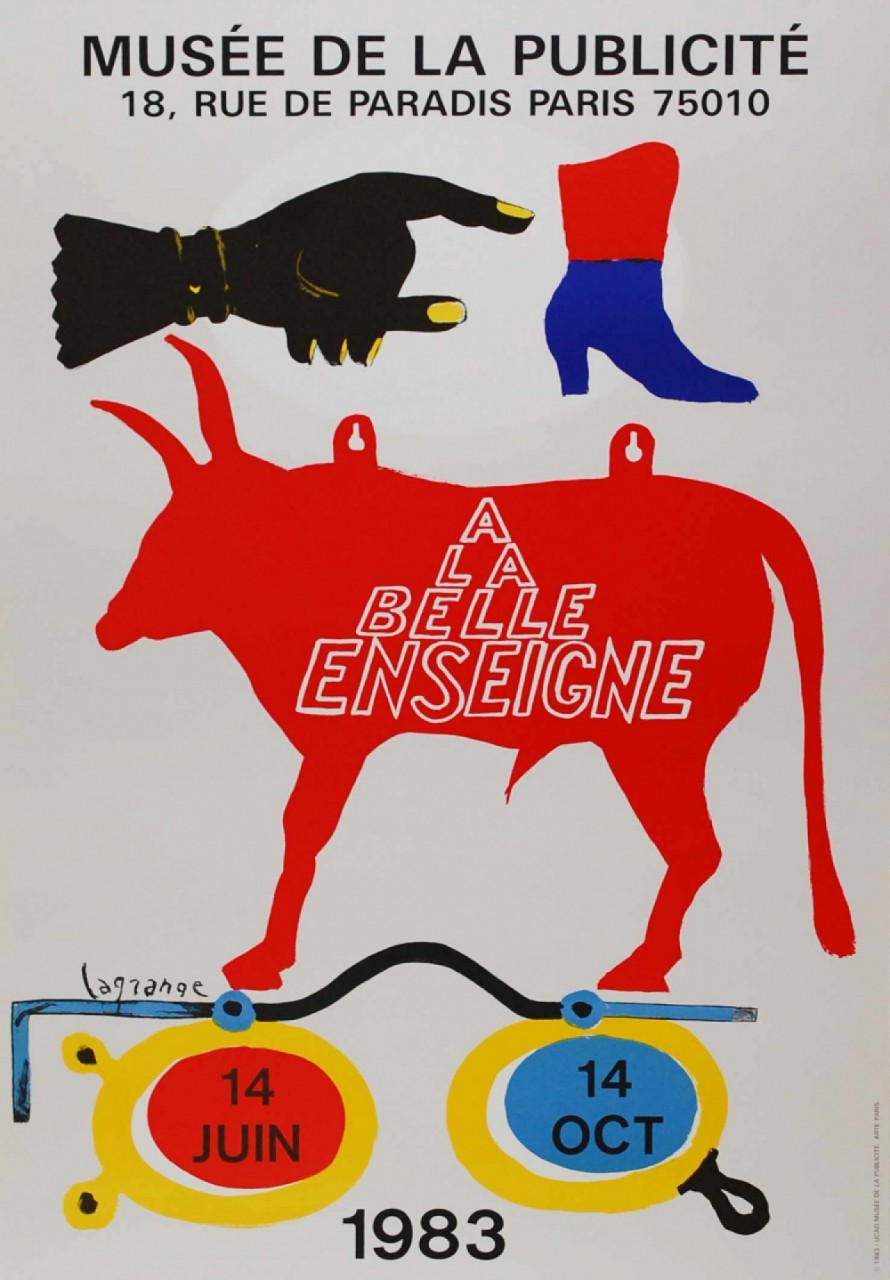 LAGRANGE Jacques vache musée de la publicité