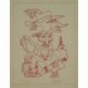 LAPICQUES Charles composition visage au trait