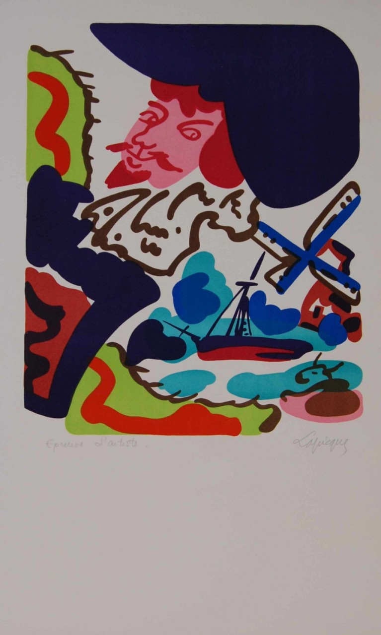 LAPICQUES Charles mousquetaire et moulin