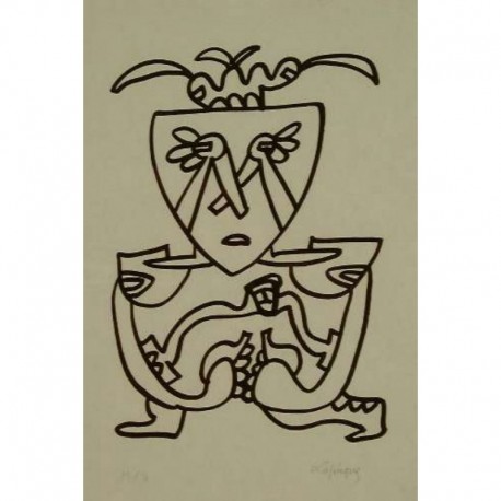 LAPICQUES Charles composition bonhomme qui pleure