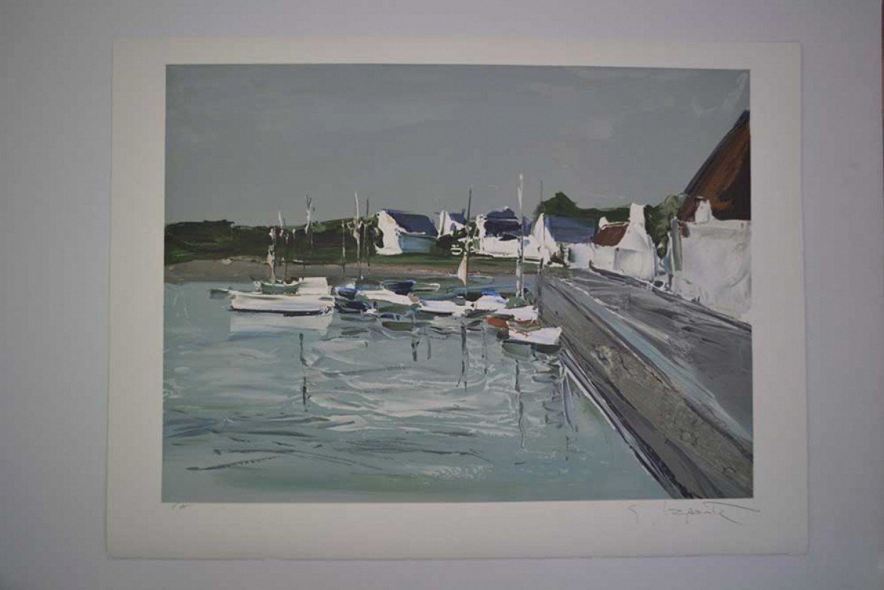 LAPORTE Georges bateaux à quai