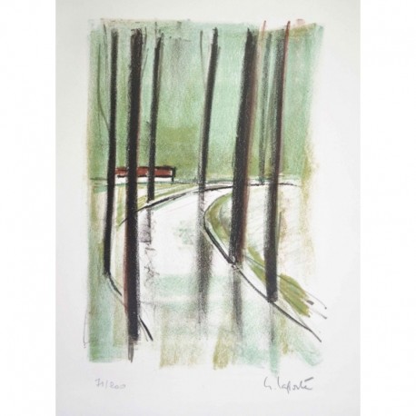 LAPORTE Georges reflet des arbres dans la rivière