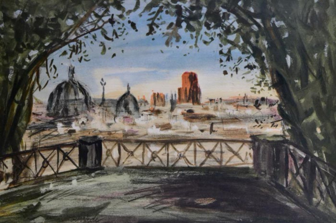 LAPRADE Pierre paysage de Rome