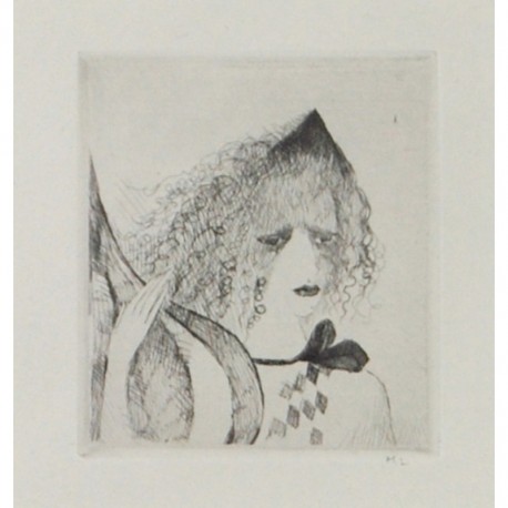 AUTOPORTRAIT - LAURENCIN Marie (1883 - 1956) - Gravure