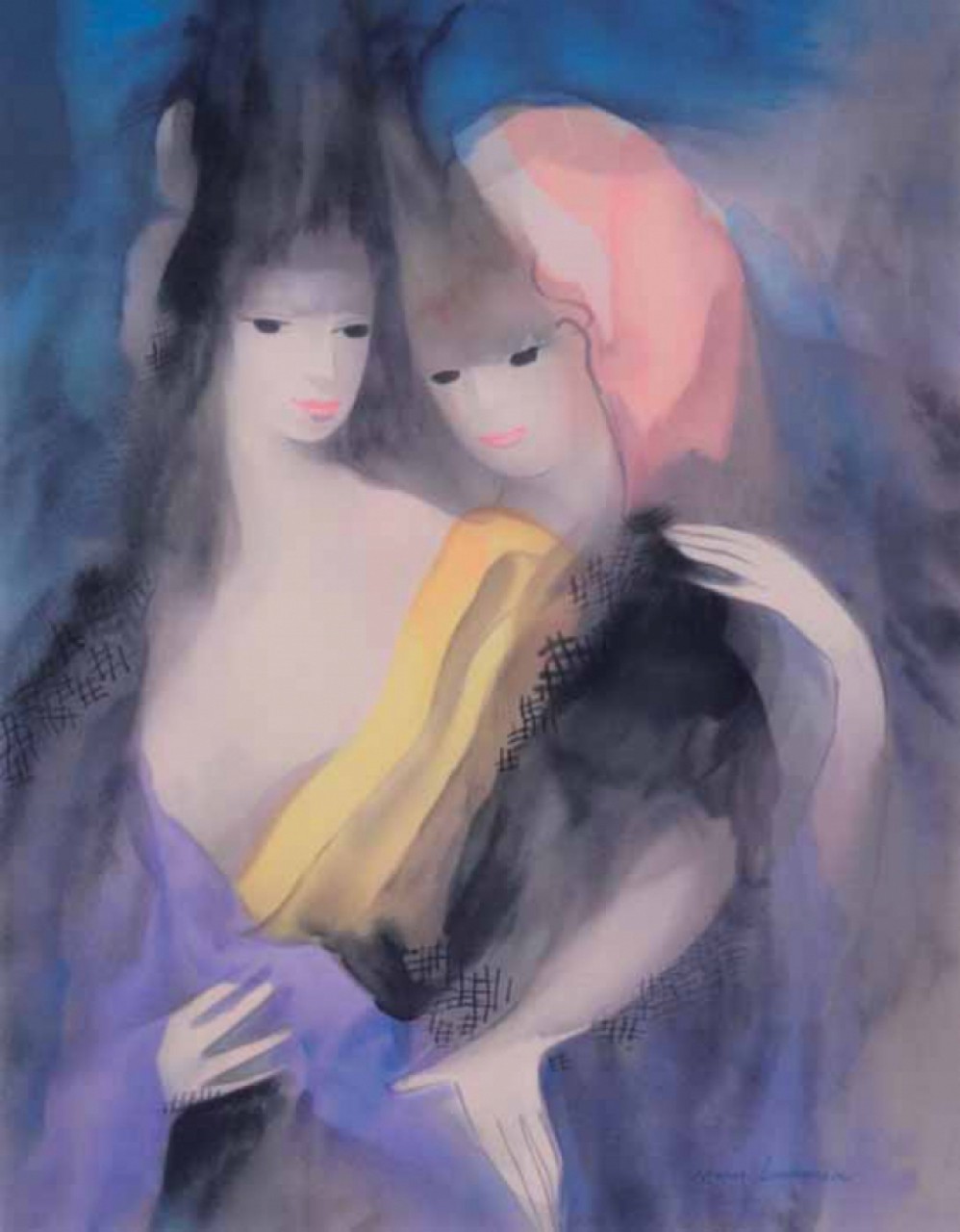 LAURENCIN Marie deux femmes enlacées