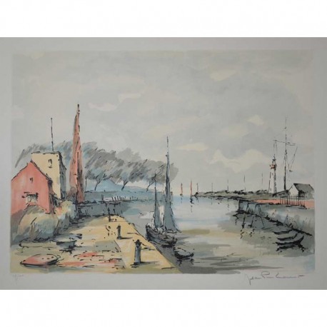 LAURENT Jean-Pierre entrée du port de Honfleur