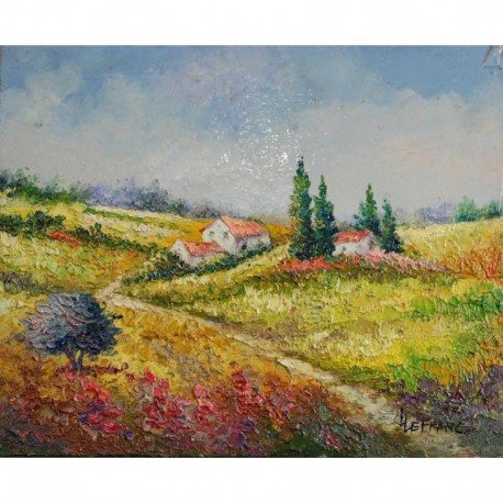 LEFRANC Louis champ de coquelicot