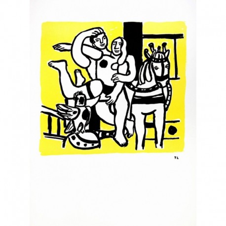 LEGER Fernand couple cheval et oiseau