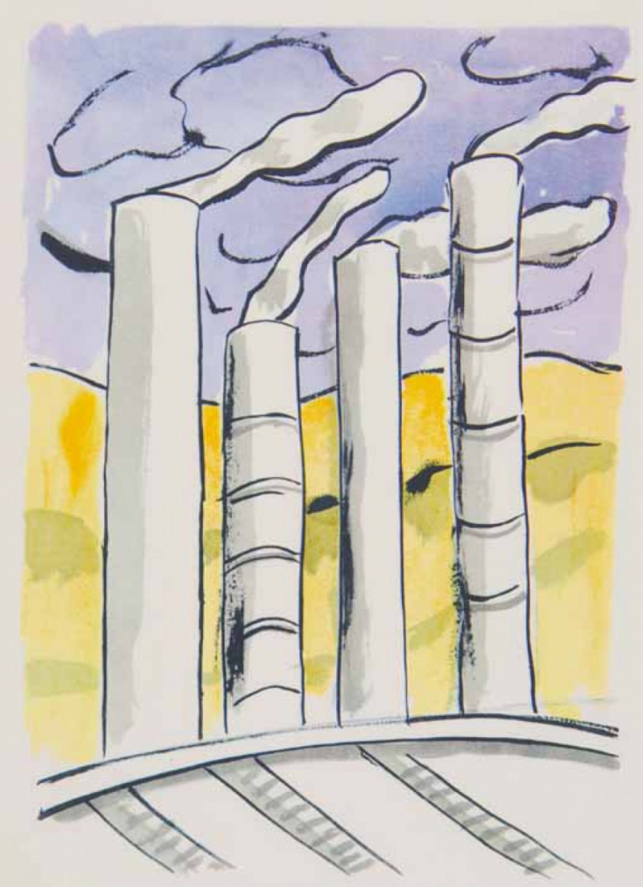 LEGER Fernand cheminées d'usine