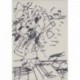 COMPOSITION FLORALE - LEVIER Charles (1920 - 2003) - Dessin