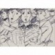 GROUPE D'AMIS - LEVIER Charles (1920 - 2003) - Dessin