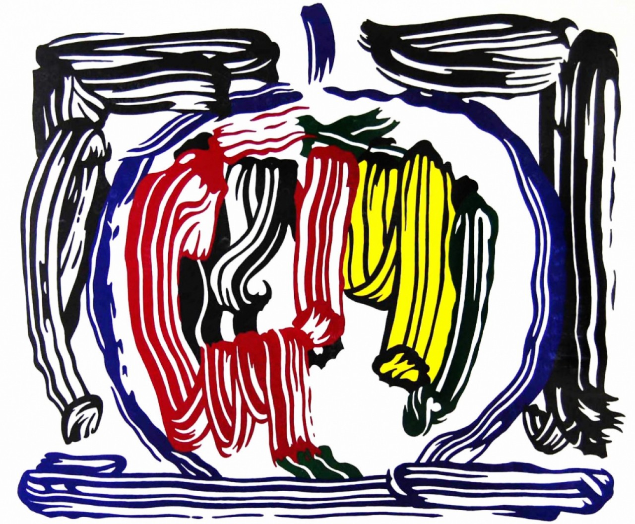 LICHTENSTEIN Roy composition colorée