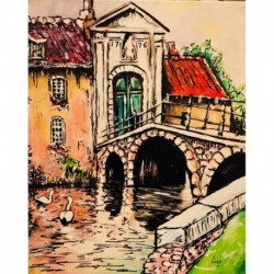 LE PONT DU BEGUINAGE A BRUGES