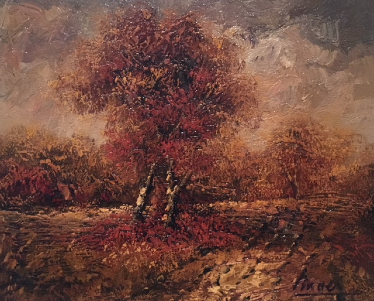 MAES Pierre chemin en automne