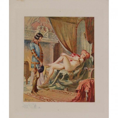 MALASSIS Edmond princesse nue devant un homme