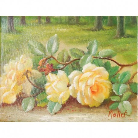 MALLET Edouard fleurs jaunes