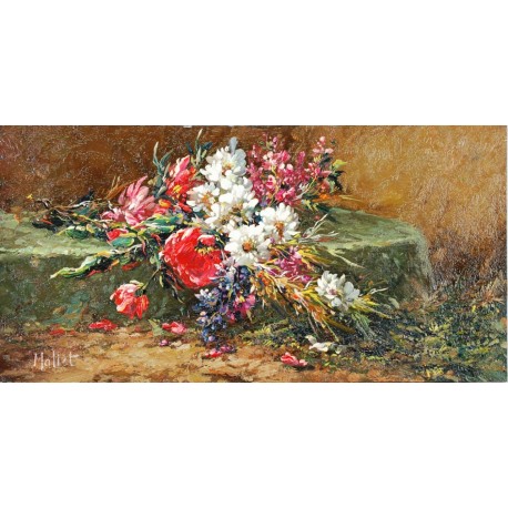 MALLET Edouard bouquet posé sur la tombe