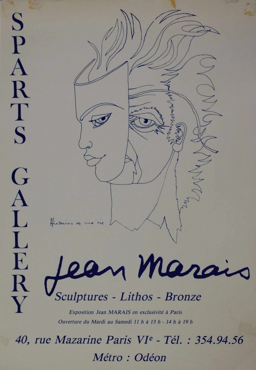 MARAIS Jean affiche exposition Sparts Galery 
