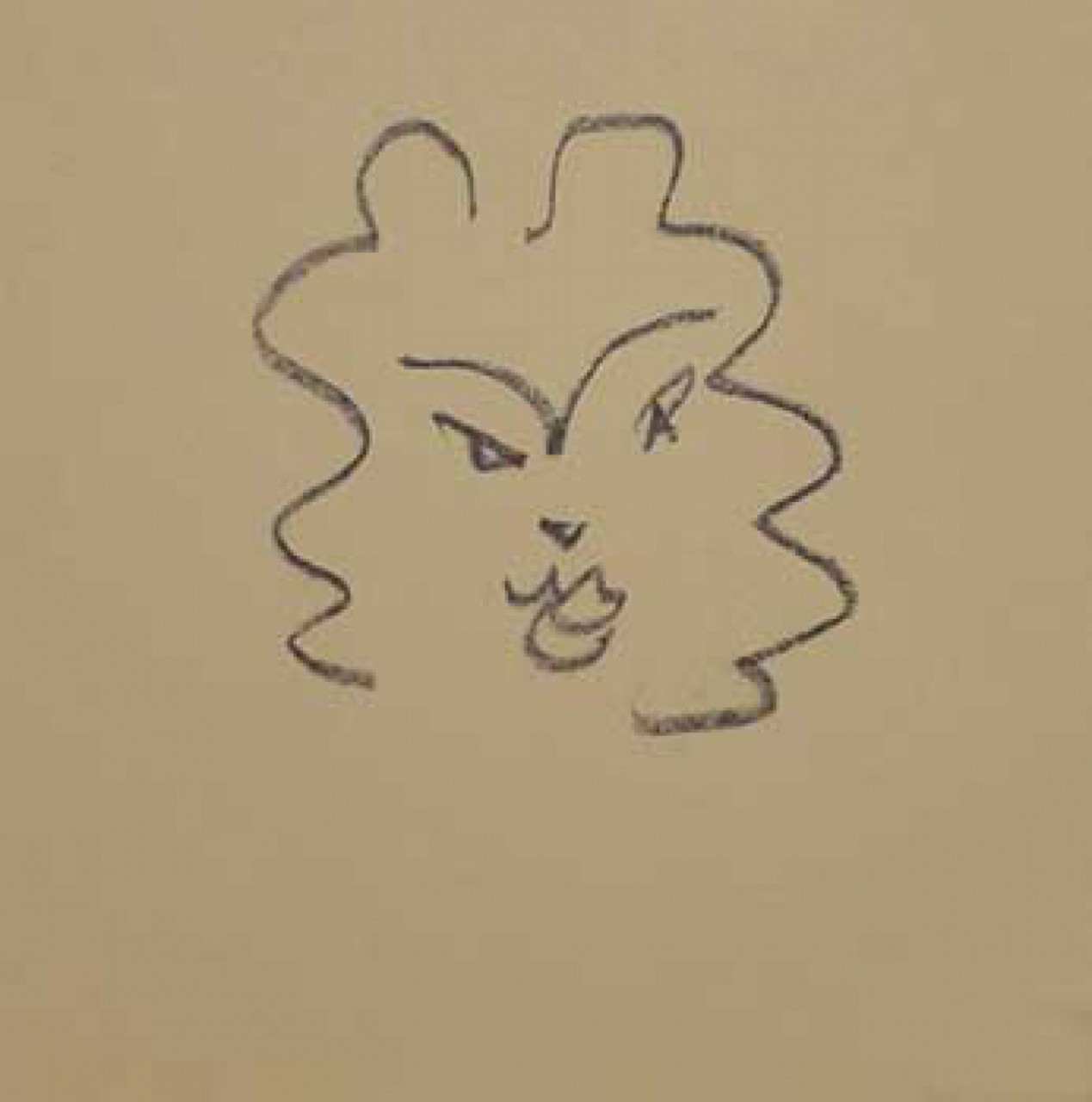 MATISSE Henri visage femme frisée