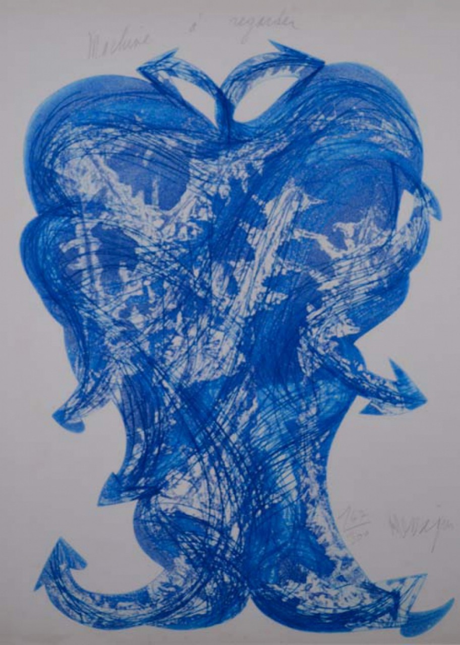 MACHINE A REGARDER. - MESSAGIER Jean (1920 - ) - Lithographie