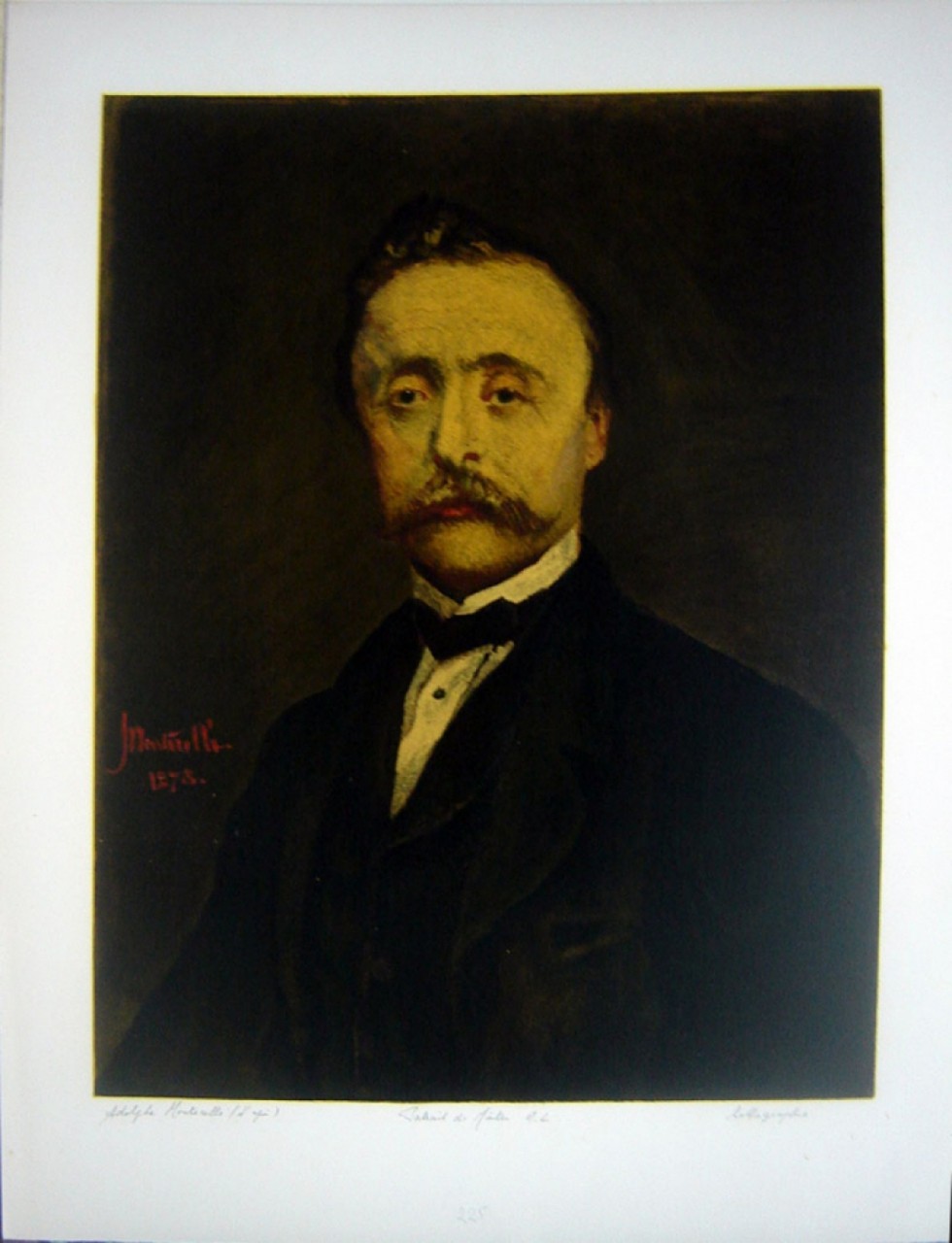 MONTICELLI Adolphe portrait de maître M.L