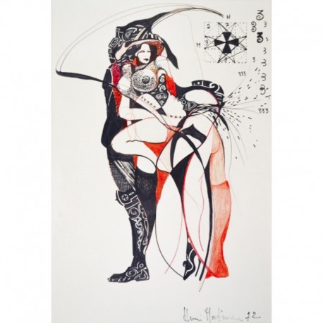 JEU EROTIQUE - MORTIMER Henri (XX ème siècle) - Dessin